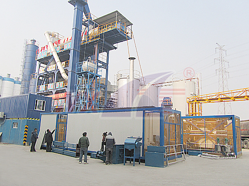 Powder and SBS modified asphalt equipment integrated